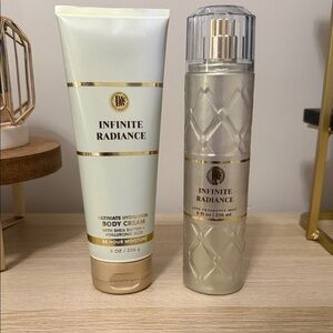 Bath & Body Works Infinite Radiance Body Cream & Mist - Pearl Gold